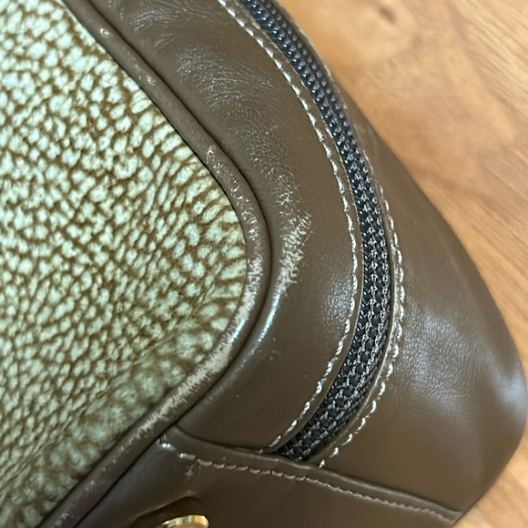 Borbonese Redwall Quail Pattern 2 Way Mini Shoulder Bag Handbag - Picture 6 of 16